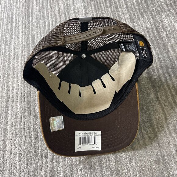 Dallas Cowboys Hat Cap Mesh Trucker 47 x Carharrt Adjustable Snapback Retro Logo - Picture 6 of 8